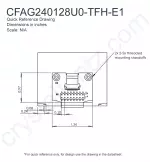CFAG240128U0TFHE1 Mechanical Drawing CFAG240128U0TFHE1 Mechanical Drawing