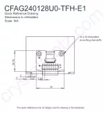 CFAG240128U0TFHE1 Mechanical Drawing CFAG240128U0TFHE1 Mechanical Drawing
