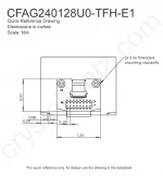 CFAG240128U0TFHE12 Mechanical Drawing CFAG240128U0TFHE12 Mechanical Drawing