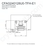 CFAG240128U0TFHE12 Mechanical Drawing CFAG240128U0TFHE12 Mechanical Drawing