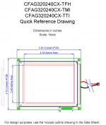 CFAG320240CXTMIT Mechanical Drawing CFAG320240CXTMIT Mechanical Drawing