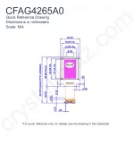 CFAG4265A0TFK Mechanical Drawing CFAG4265A0TFK Mechanical Drawing