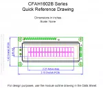 CFAH1602BTMIJT Mechanical Drawing CFAH1602BTMIJT Mechanical Drawing