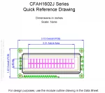 CFAH1602JNYGJT Mechanical Drawing CFAH1602JNYGJT Mechanical Drawing