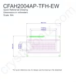CFAH2004APTFHEW Mechanical Drawing CFAH2004APTFHEW Mechanical Drawing