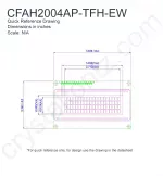 CFAH2004APTFHEW Mechanical Drawing CFAH2004APTFHEW Mechanical Drawing