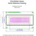 CFAH2004ATMIJT Mechanical Drawing CFAH2004ATMIJT Mechanical Drawing