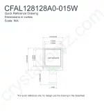 CFAL128128A0015W Mechanical Drawing CFAL128128A0015W Mechanical Drawing