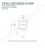 CFAL128128A0015W Mechanical Drawing CFAL128128A0015W Mechanical Drawing