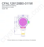 CFAL128128B0011Y Mechanical Drawing CFAL128128B0011Y Mechanical Drawing