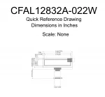 CFAL12832A022W Mechanical Drawing CFAL12832A022W Mechanical Drawing