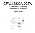 CFAL12832A022W Mechanical Drawing CFAL12832A022W Mechanical Drawing
