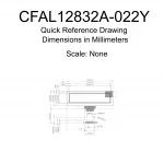 CFAL12832A022Y Mechanical Drawing CFAL12832A022Y Mechanical Drawing