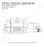 CFAL12832C0091BW Mechanical Drawing CFAL12832C0091BW Mechanical Drawing
