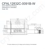 CFAL12832C0091BW Mechanical Drawing CFAL12832C0091BW Mechanical Drawing