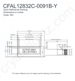 CFAL12832C0091BY Mechanical Drawing CFAL12832C0091BY Mechanical Drawing