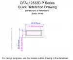 CFAL12832DPW Mechanical Drawing CFAL12832DPW Mechanical Drawing