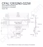 CFAL12832N0022W Mechanical Drawing CFAL12832N0022W Mechanical Drawing