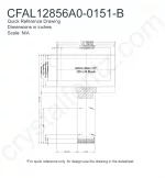 CFAL12856A00151B Mechanical Drawing CFAL12856A00151B Mechanical Drawing