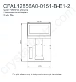CFAL12856A00151BE12 Mechanical Drawing CFAL12856A00151BE12 Mechanical Drawing
