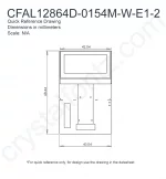 CFAL12864D0154MWE12 Mechanical Drawing CFAL12864D0154MWE12 Mechanical Drawing