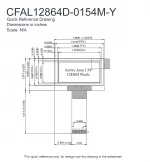 CFAL12864D0154MY Mechanical Drawing CFAL12864D0154MY Mechanical Drawing