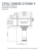 CFAL12864D0154MY Mechanical Drawing CFAL12864D0154MY Mechanical Drawing