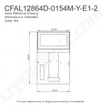 CFAL12864D0154MYE12 Mechanical Drawing CFAL12864D0154MYE12 Mechanical Drawing