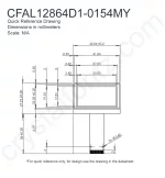 CFAL12864D10154MY Mechanical Drawing CFAL12864D10154MY Mechanical Drawing