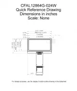 CFAL12864G024W Mechanical Drawing CFAL12864G024W Mechanical Drawing