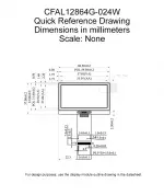 CFAL12864G024W Mechanical Drawing CFAL12864G024W Mechanical Drawing