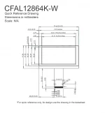 CFAL12864KW Mechanical Drawing CFAL12864KW Mechanical Drawing
