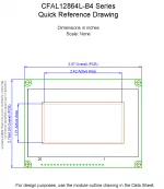 CFAL12864LYB4 Mechanical Drawing CFAL12864LYB4 Mechanical Drawing