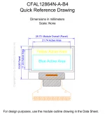 CFAL12864NAB4 Mechanical Drawing CFAL12864NAB4 Mechanical Drawing