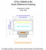 CFAL12864NAB4 Mechanical Drawing CFAL12864NAB4 Mechanical Drawing