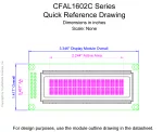 CFAL1602CG Mechanical Drawing CFAL1602CG Mechanical Drawing
