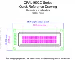 CFAL1602CG Mechanical Drawing CFAL1602CG Mechanical Drawing