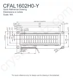 CFAL1602H0Y Mechanical Drawing CFAL1602H0Y Mechanical Drawing