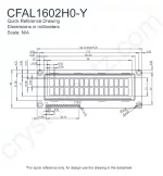 CFAL1602H0Y Mechanical Drawing CFAL1602H0Y Mechanical Drawing