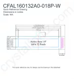 CFAL16032A0018PW Mechanical Drawing CFAL16032A0018PW Mechanical Drawing