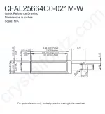 CFAL25664C0021MW Mechanical Drawing CFAL25664C0021MW Mechanical Drawing