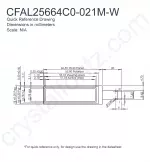 CFAL25664C0021MW Mechanical Drawing CFAL25664C0021MW Mechanical Drawing