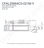 CFAL25664C0021MY Mechanical Drawing CFAL25664C0021MY Mechanical Drawing