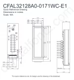 CFAL32128A00171WCE1 Mechanical Drawing CFAL32128A00171WCE1 Mechanical Drawing