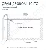 CFAM1280800A1101TC Mechanical Drawing CFAM1280800A1101TC Mechanical Drawing
