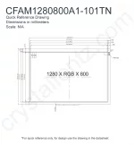 CFAM1280800A1101TN Mechanical Drawing CFAM1280800A1101TN Mechanical Drawing