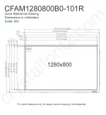 CFAM1280800B0101R Mechanical Drawing CFAM1280800B0101R Mechanical Drawing