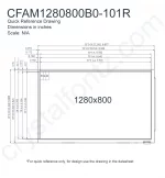 CFAM1280800B0101R Mechanical Drawing CFAM1280800B0101R Mechanical Drawing