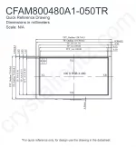 CFAM800480A1050TR Mechanical Drawing CFAM800480A1050TR Mechanical Drawing