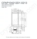 CFAP104212D10213 Mechanical Drawing CFAP104212D10213 Mechanical Drawing